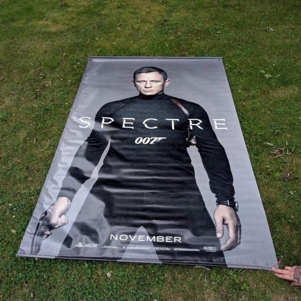 HUGE 8 x 5 Ft 007 James Bond Spectre Canvas Official Movie Poster Original Rare